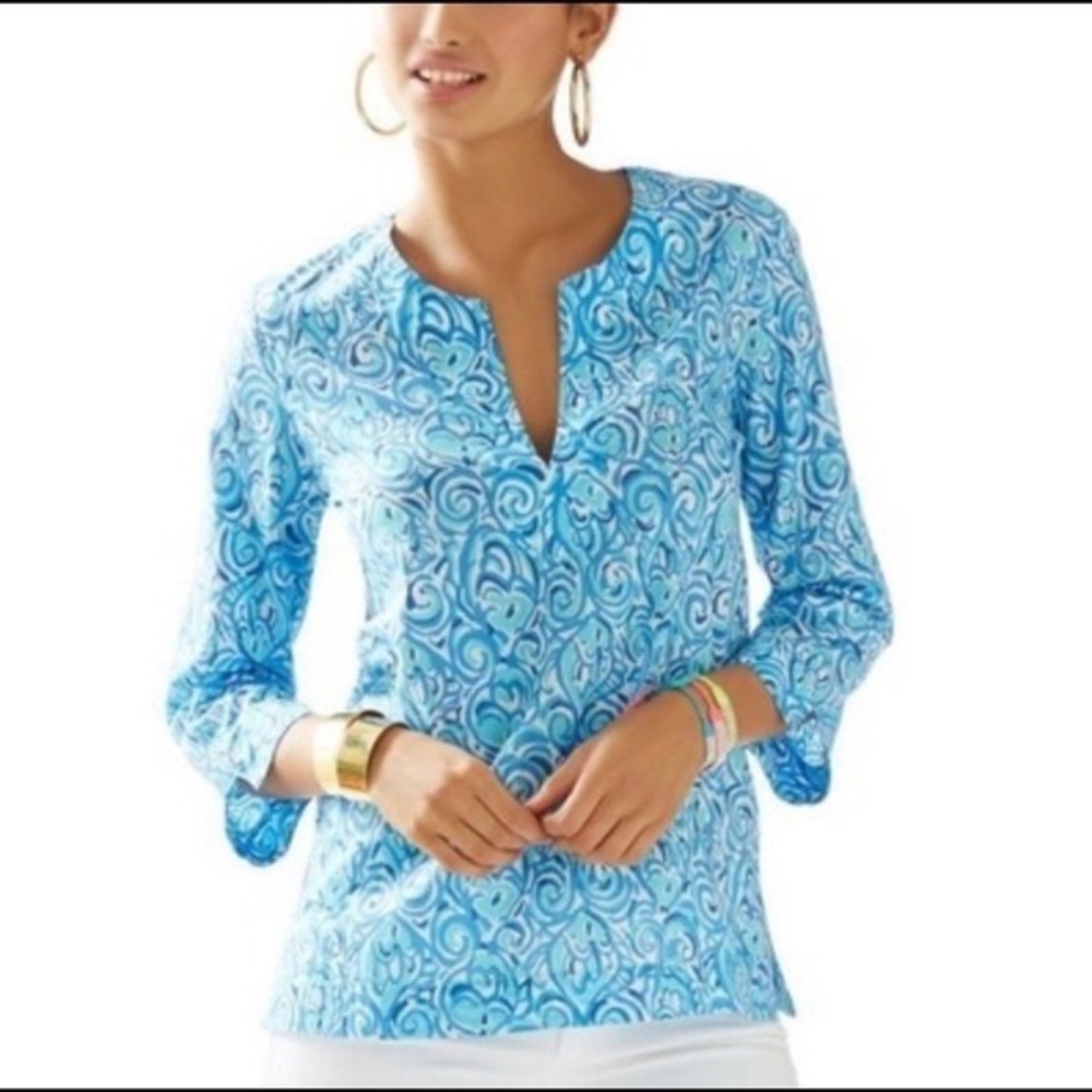 Lilly Pulitzer Amelia Island Tunic in Chasing Tail